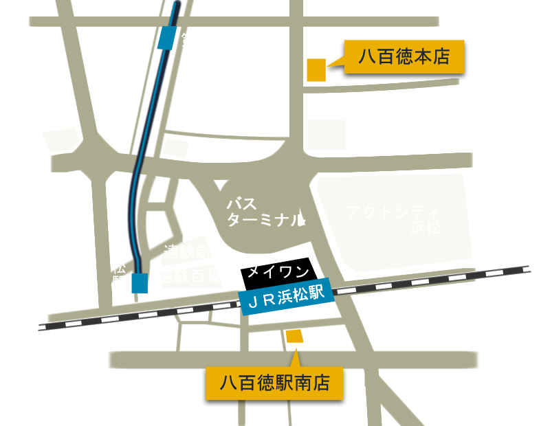 店舗案内 浜松市のうなぎ専門料理店 うなぎ八百徳